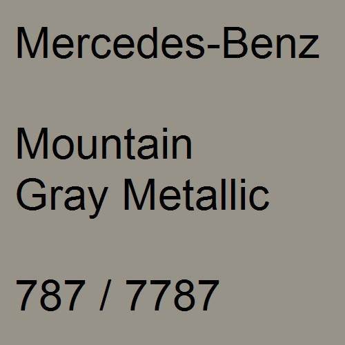 Mercedes-Benz, Mountain Gray Metallic, 787 / 7787.